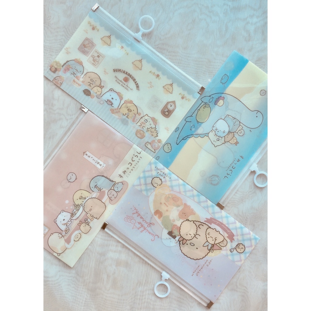 Sumikko Gurashi Student Multipurpose PP Storage Zipper Bag Stationary ...