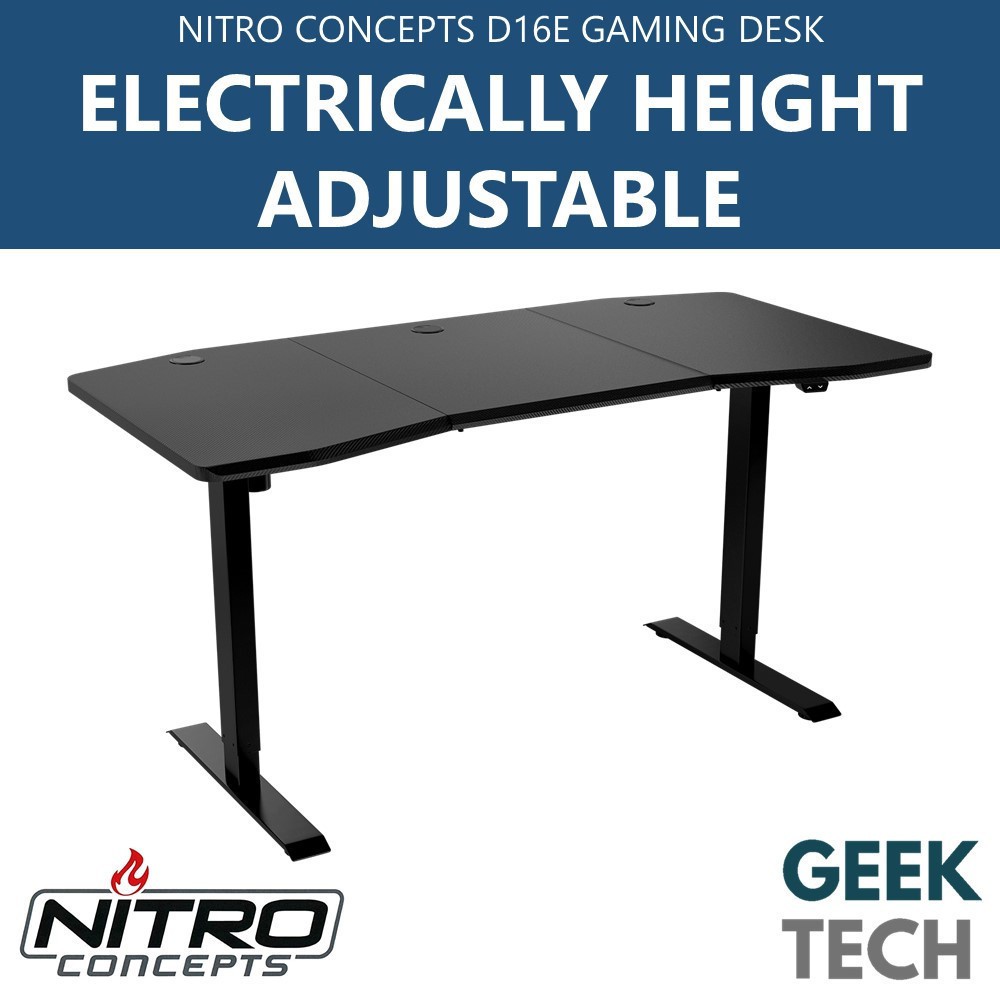 Nitro Concepts D16e Electrically Height Adjustable Gaming Desk Shopee Malaysia