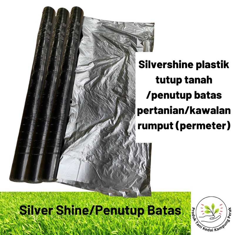 Silvershine Plastik Tutup Tanah Plastik Tutup Batas Pertanian Kawalan Rumput Fertigasi Per Meter Shopee Malaysia