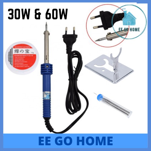 Industrial Electric Soldering Iron 30W 60W with Soldering Flux Paste and Soldering Wire Soldering Set Soldering Kit