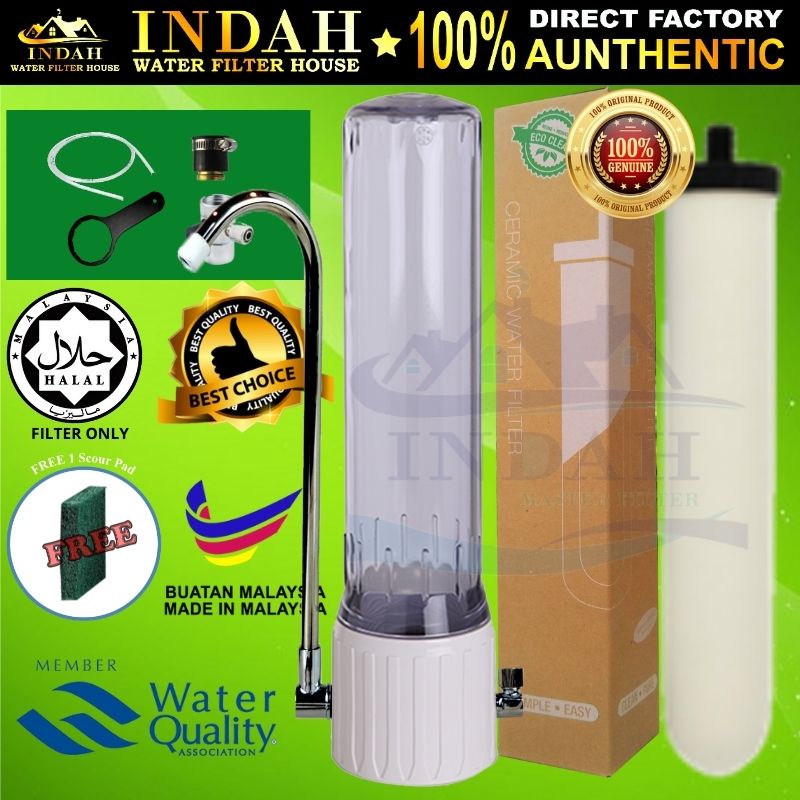 CTC Single Housing Water Purifier With Remington JAKIM Halal Standard Ceramic Water Filter