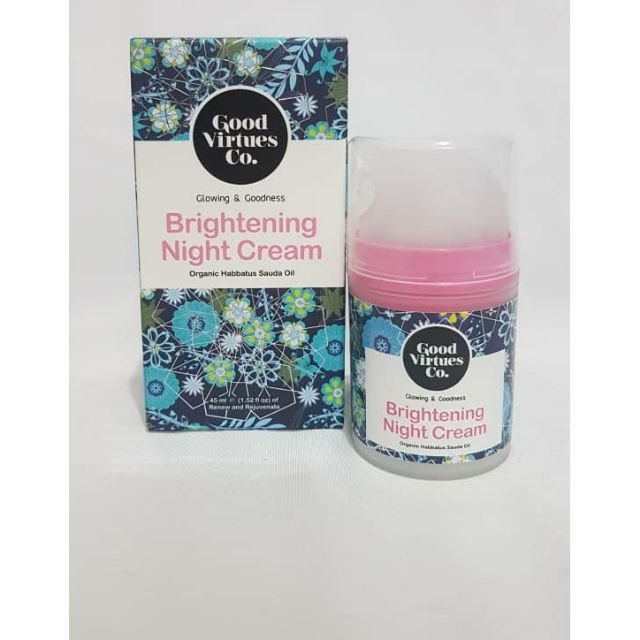 good virtues co brightening night cream