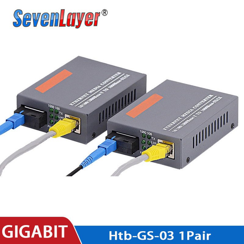 Durable Essential Gigabit Fiber Optical Media Converter HTB-GS-03 A&B 1000Mbps Single Mode SC Port External Power Sup... - Image 4