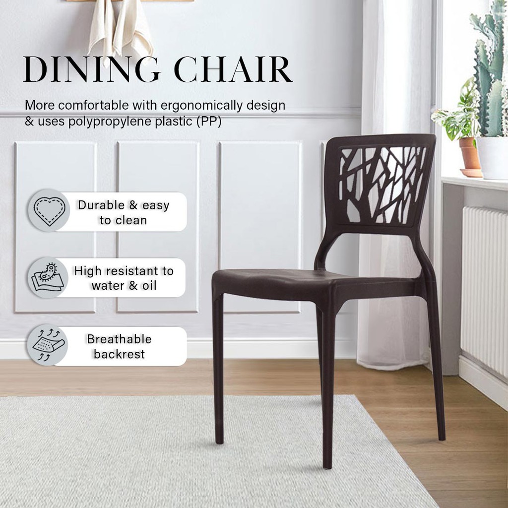 FINSSO: REEMA Dining Set with 3V HIVE Dining Chairs / Set Meja Makan