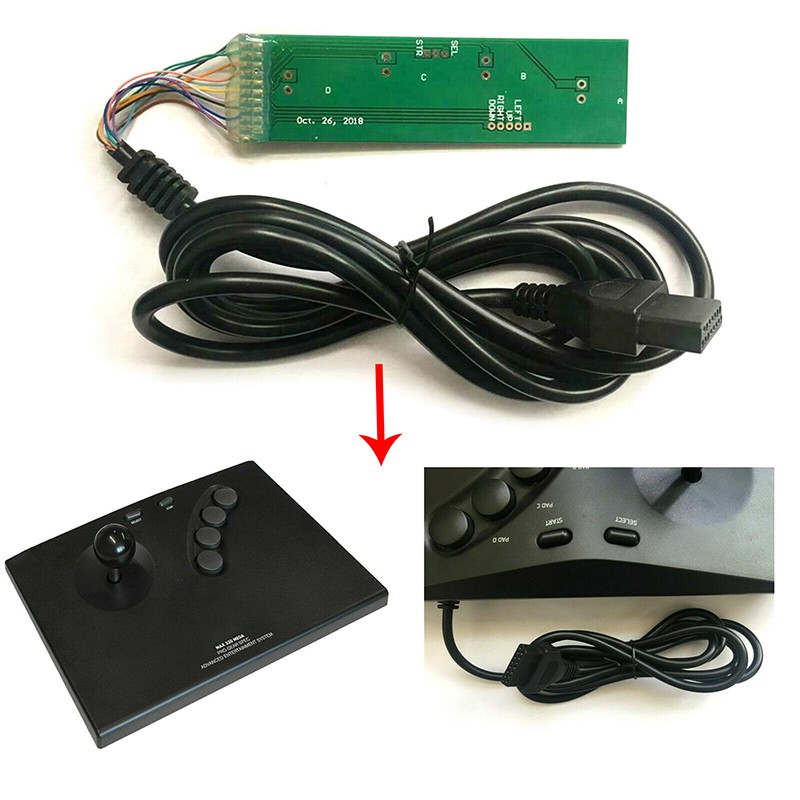 For Neogeo X Arcade Stick To 15pin Cable With Pcb Upgraded Kit For Neogeo Aes Cd Shopee Malaysia