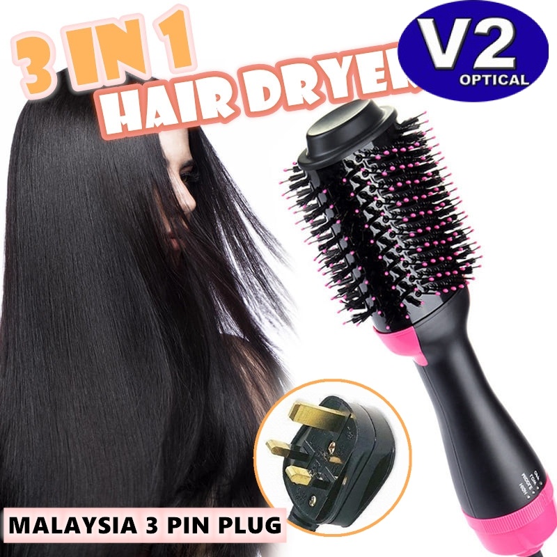 Original Guarantee Hair dryer 3 in 1 negative ion hot air dryer curly hair straight hair style One Step