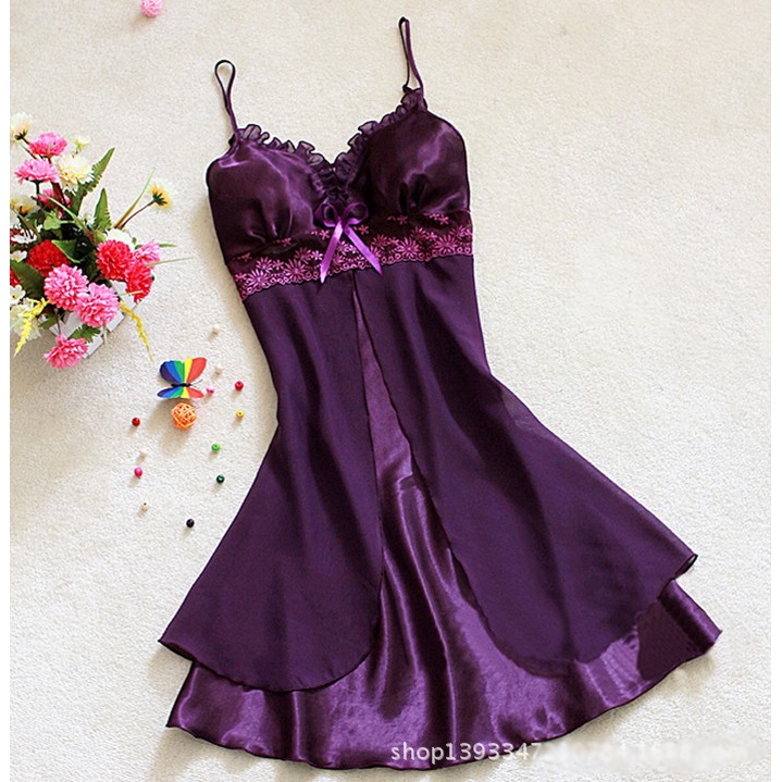 purple night dress