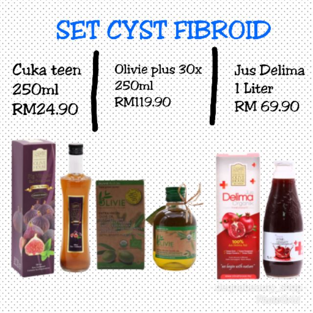 SET CYST FIBROID ️ CUKA TEEN + OLIVIE PLUS 30X + JUS ...