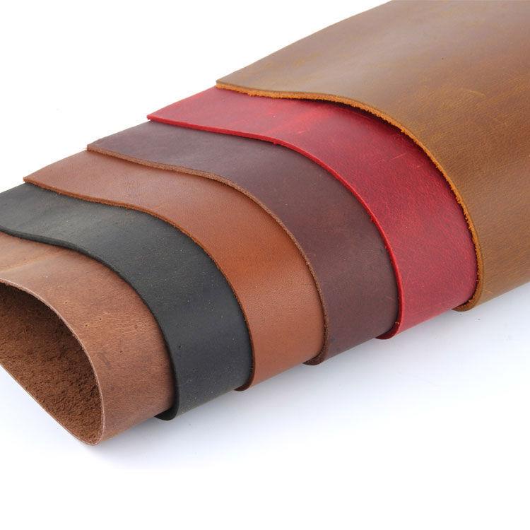 Loss of crazy horse skin leather scrap leftovers handmade diy real