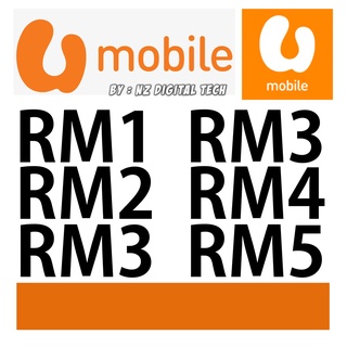 RM1 RM2 RM3 RM4 RM5 Umobile U Mobile - Nilai Rendah Murah Cheap ( Topup Top up Reload - Instant ) - Prepaid
