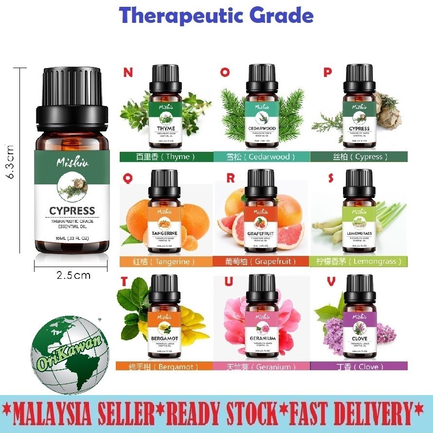 100 Authentic 10ml Pure Essential Oil Quality Therapeutic Grade