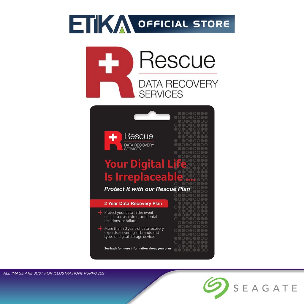 Seagate 2 Years Rescue Data Recovery Services Data Recover Plan SRS