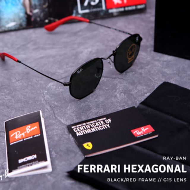 ferrari ray ban hexagonal sunglasses ferrari ray ban hexagonal sunglasses