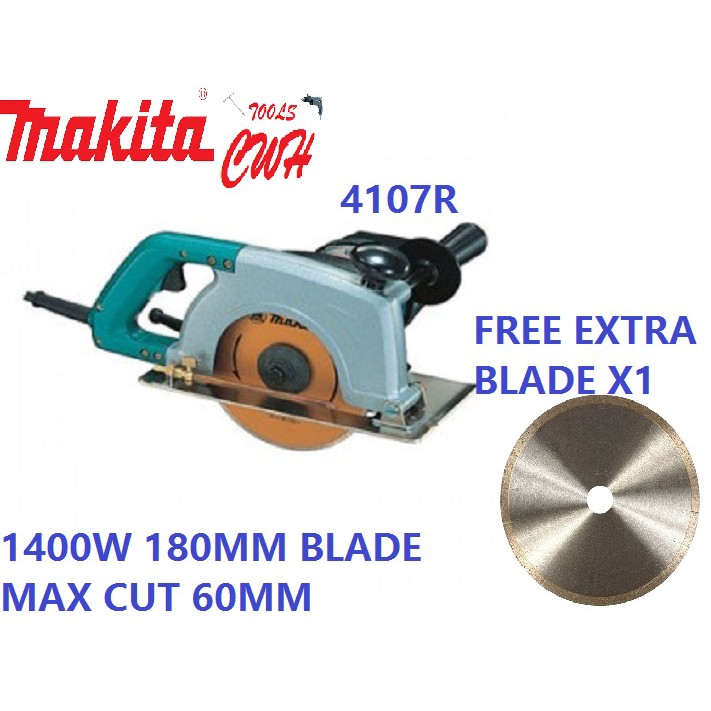 1400W 180MM 4107R MAKITA TILE CUTTER MARBLE CUTTERS GRANITE CIRCULAR