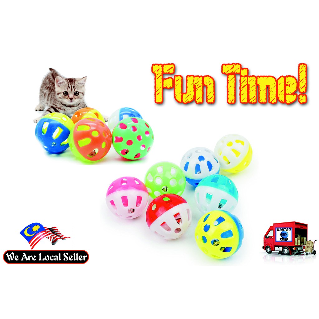 cat ball with bell