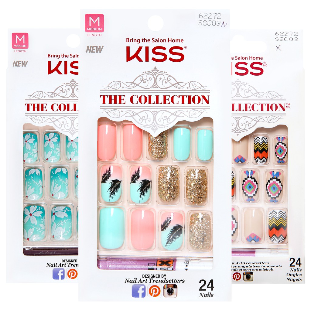 Kiss The Collection 24 Nail Kit Shopee Malaysia