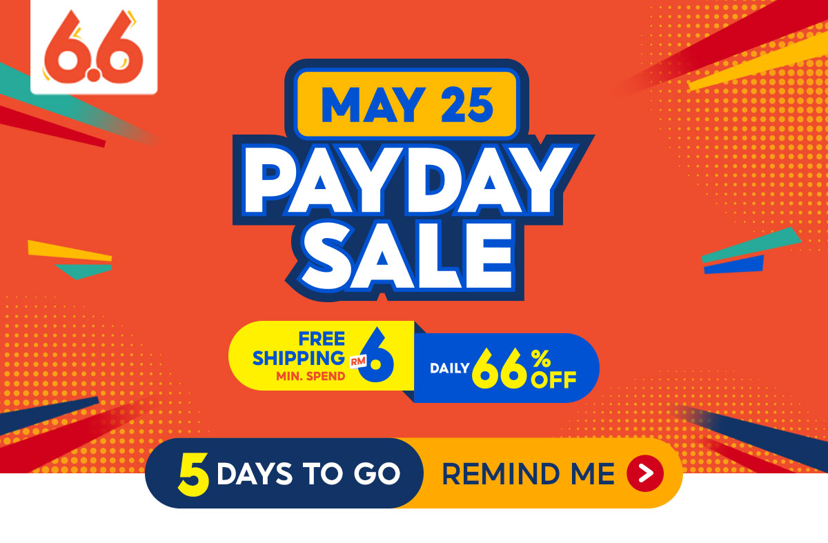 Amazing deals and discounts await you during Shopee Malaysia’s 6.6 Awesome Sale!