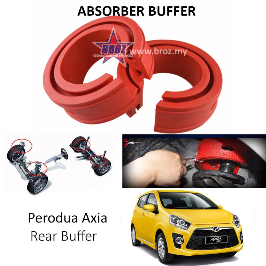 Buy Broz Perodua Axia Oem Rear C Type Car Shock Absorber Buffer Spring Bumper Power Cushion Buffer Red Seetracker Malaysia