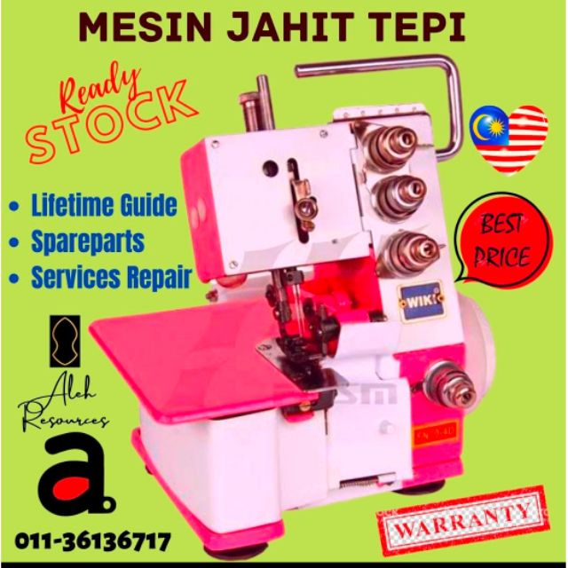 Mesin Jahit Tepi Sewing Machine Mini Lifetime Guide Sparepart Service Video Warannty Shopee Malaysia