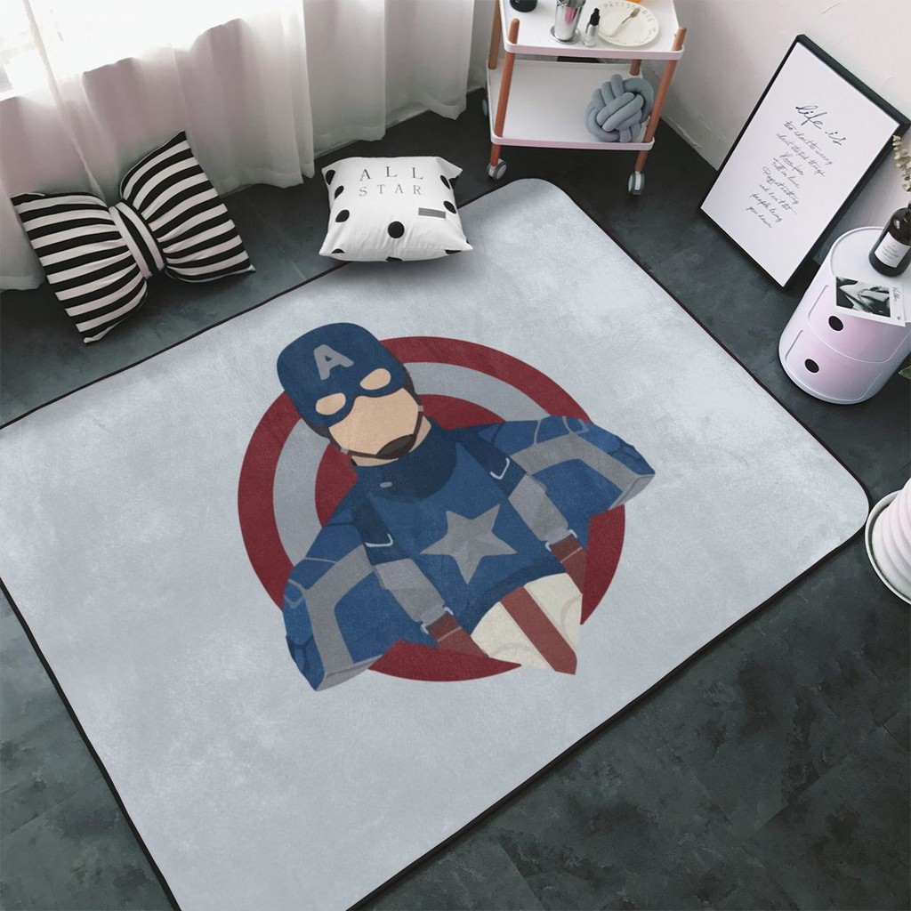 Catcloud Karpet Gebu Marvel Captain America Tatami Carpet Anti