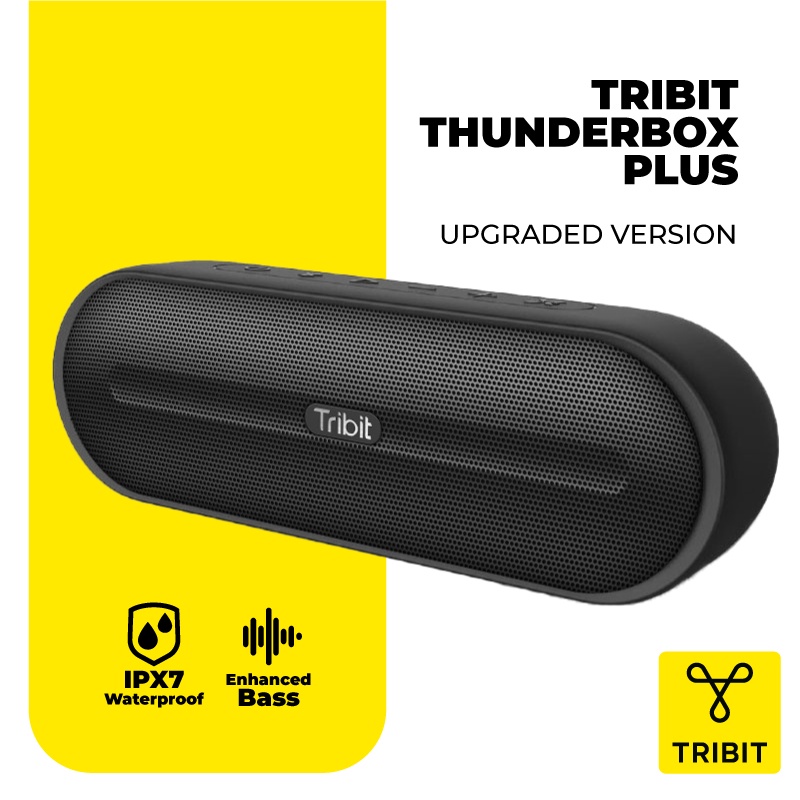 Tribit ThunderBox Plus (Maxsound Plus) Wireless Speaker -TWS Pairing Type C Bluetooth 5.0 Bass Enhanced IPX7 Waterproof