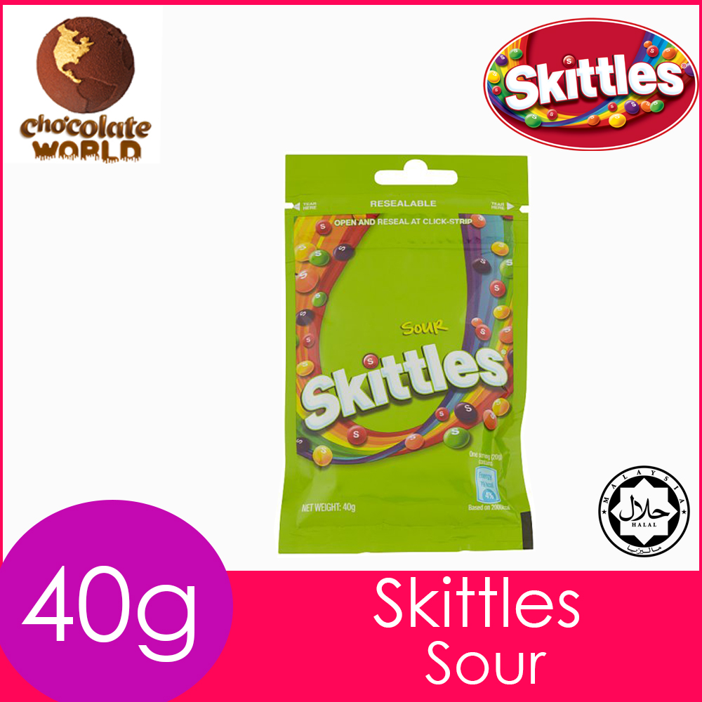 Buy Skittles Sour Candies 40g Made In Malaysia Seetracker Malaysia