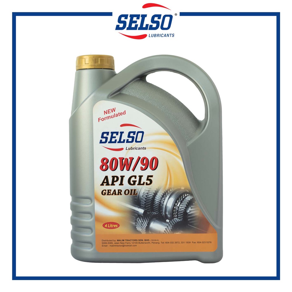 Selso 80W90 GL5 Gear Oil (4.0L) 80W90 GL5 Manual Automobile Gear Oil