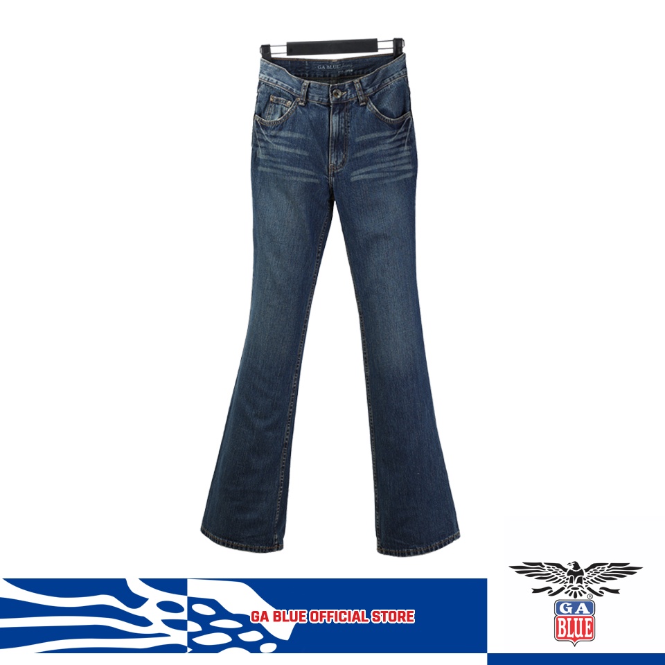 GA Blue 912 Men's Normal Rise Boot Cut Jeans - 1394