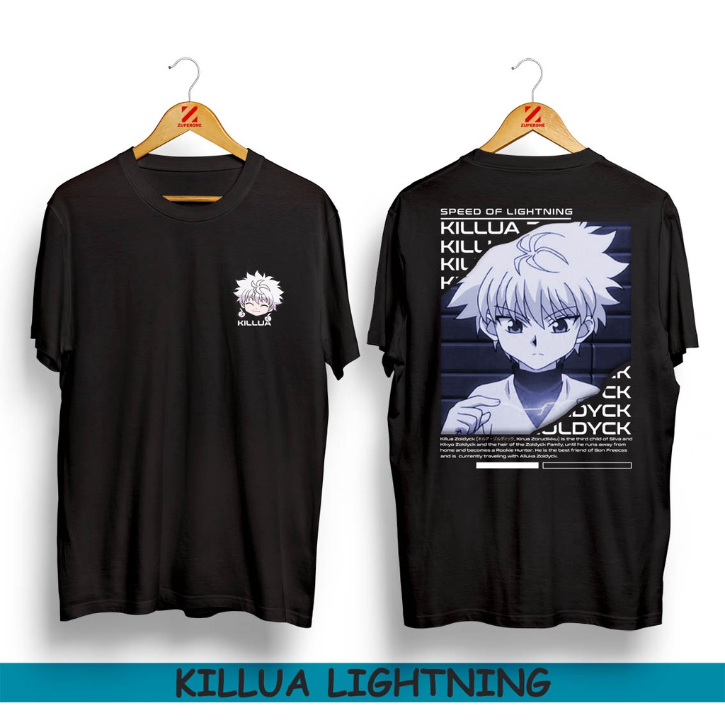 Hunter X HUNTER KILLUA LIGHTNING ANIME T-Shirt | Shopee Malaysia