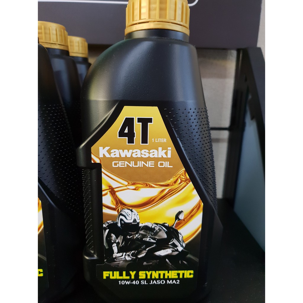 fully synthetic oil 10W40 100 original kawasaki Shopee Malaysia