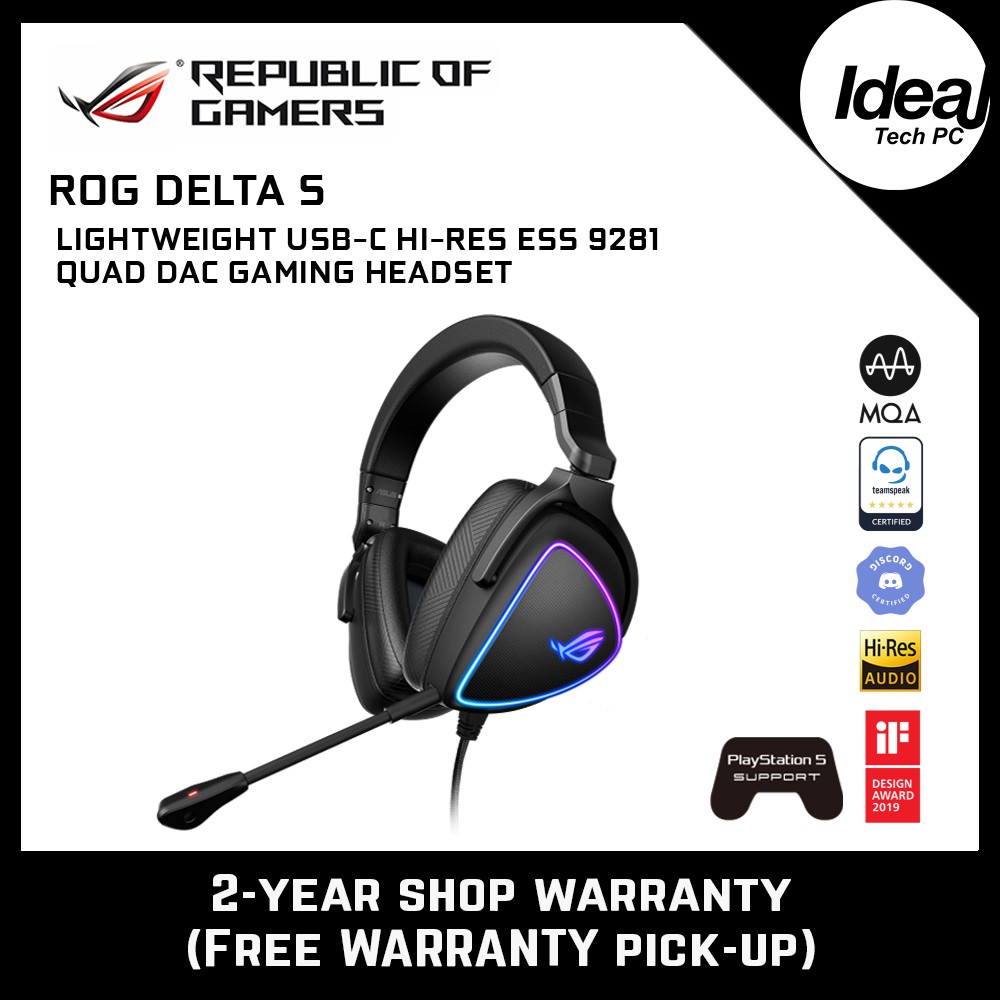 Asus ROG Delta S | Gaming Headset | Shopee Malaysia