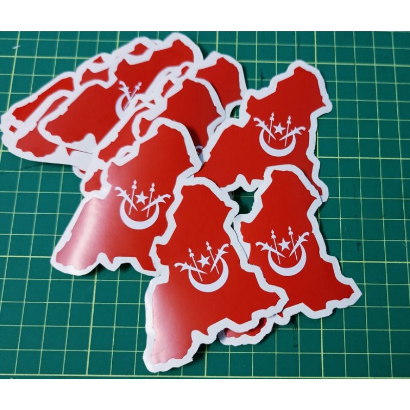 Sticker kereta / bendera kelantan / vinyl sticker Shopee Malaysia
