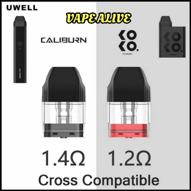 Original Uwell Caliburn Pod Caliburn Cartridge 2ml Replacement Cartridge For Caliburn Koko Pod Koko Cartridge Uwell Koko Shopee Malaysia