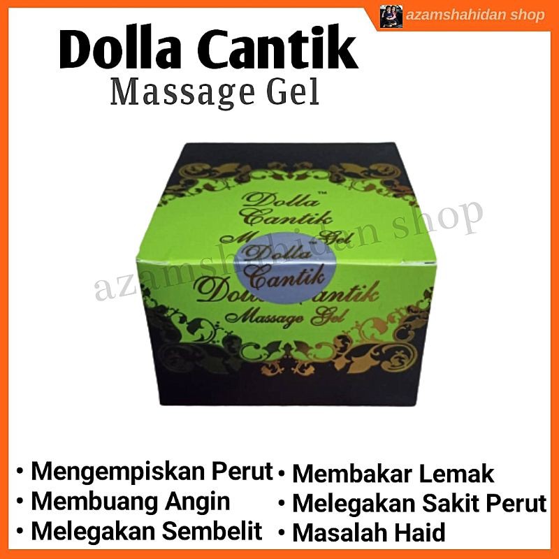 [Ready Stock] Dolla Cantik Massage Gel Krim Urut Bantu Lawas Susut Perut Sembelit Masalah Haid Senggugut