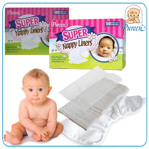 Pureen Super Nappy Liners (50's /100's 