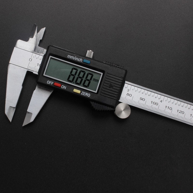Depth and Step Measurement Digital Vernier Caliper,150mm//6Inch Stainless Steel Electronic Vernier Micrometer Guage Tool with LCD Screen Measuring Tool Caliper for for Internal External