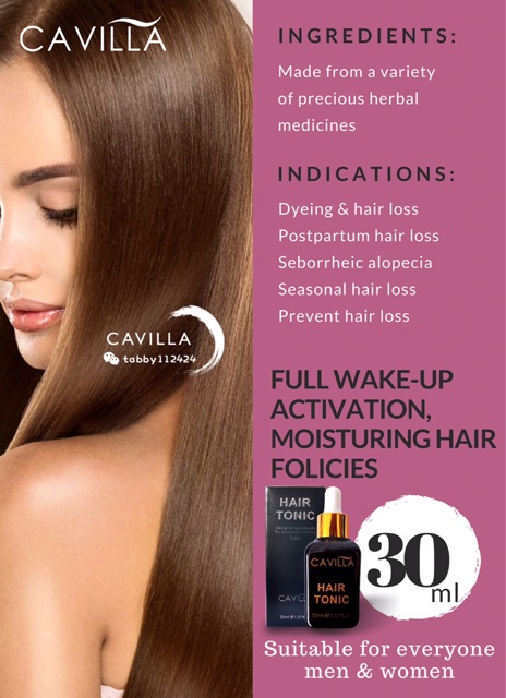 100 Original Cavilla Hair Tonic Shopee Malaysia