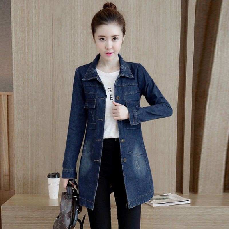 long denim jackets for ladies