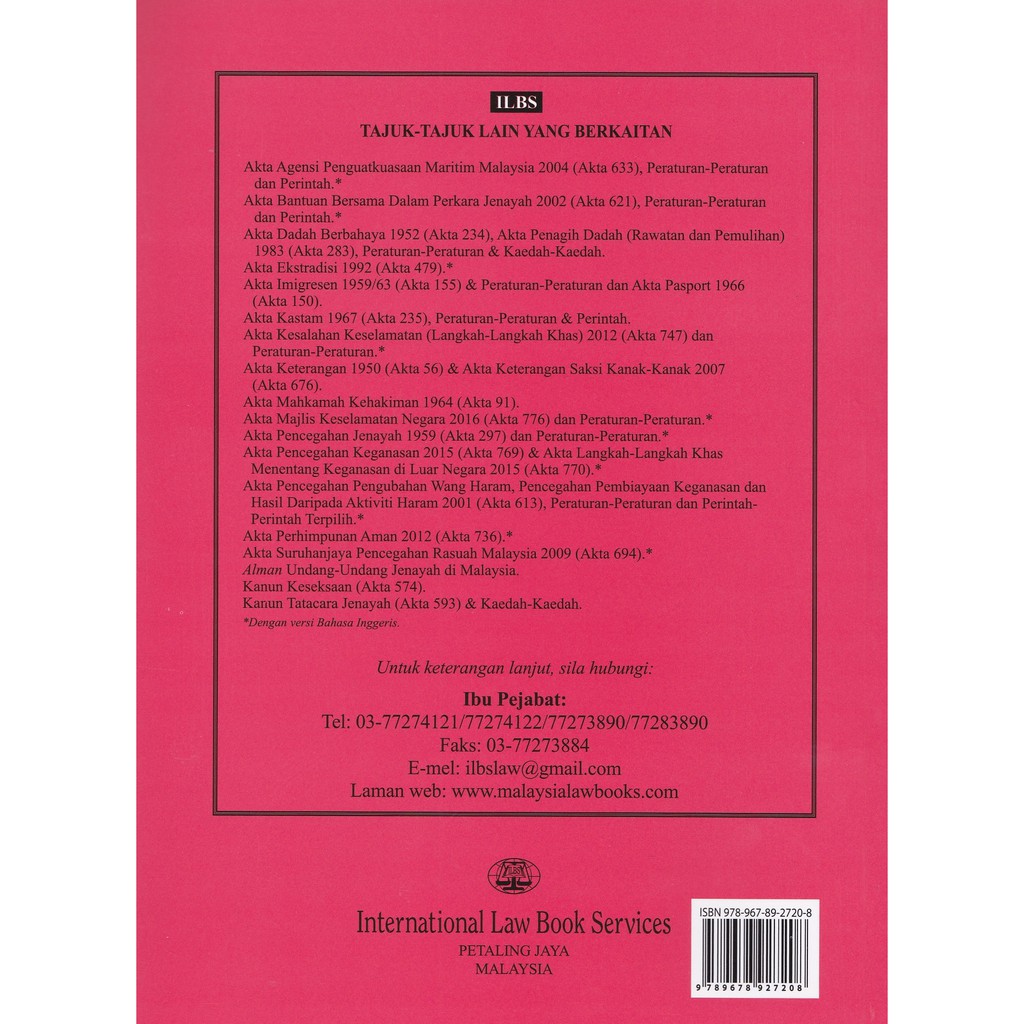 Akta Antipemerdagangan Orang Dan Antipenyeludupan Migran 2007 Akta 670 Dan Peraturan Peraturan Hingga 1hb April 2018 Shopee Malaysia
