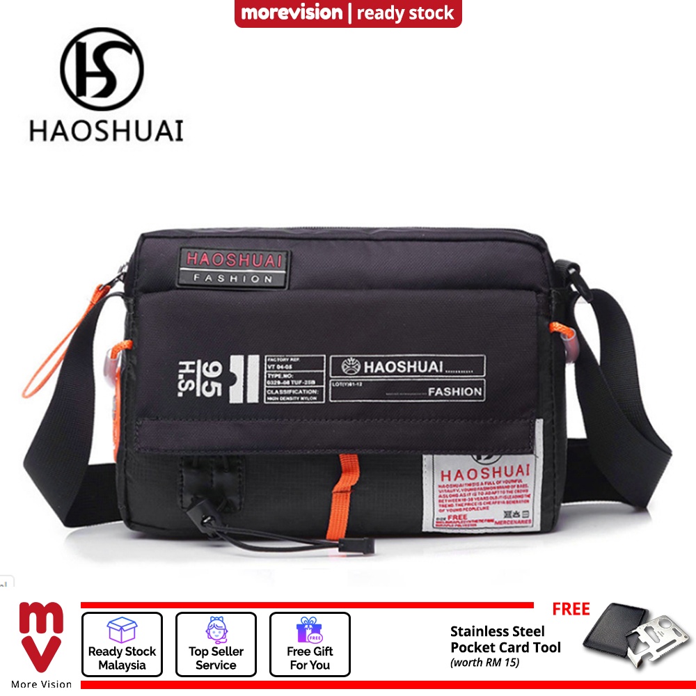MV Bag Casual Sling Bag For Men New HAOSHUAI Waterproof Messenger Bag ...