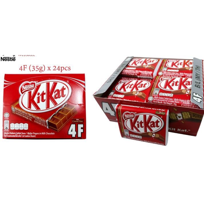 Nestle KitKat 4F (4F X 24 X 35g) | Shopee Malaysia