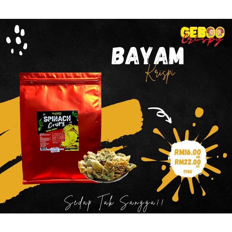 Kerepek Ubi Mini Popia Samosa Bayam Crispy Sedap Sungguh Geboo Shopee