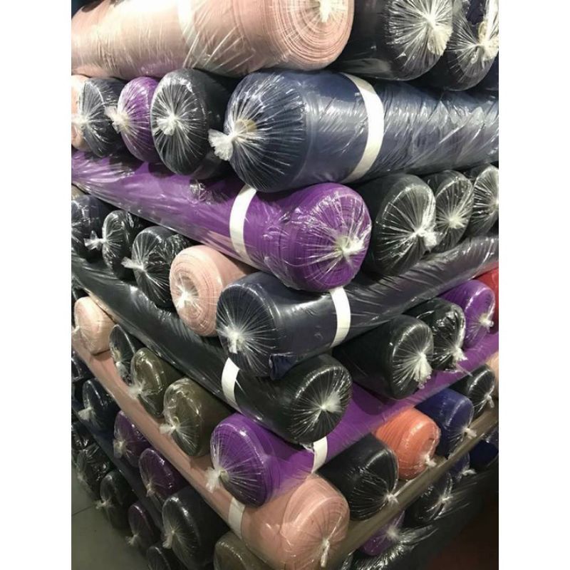 Kain Moss Crepe Plain 0.5 Meter   (Ironless) -Bidang 60 inci