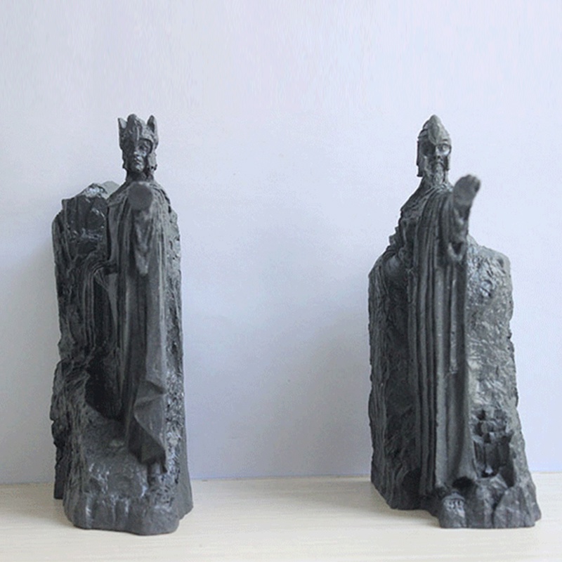 Nordic Resin The Argonath Sculptures Vintage Decoration Home Decor Modern Art Statue Retro Figurines Bookend Living Room Study Office Desktop Accessories Handmade Craft Ornaments