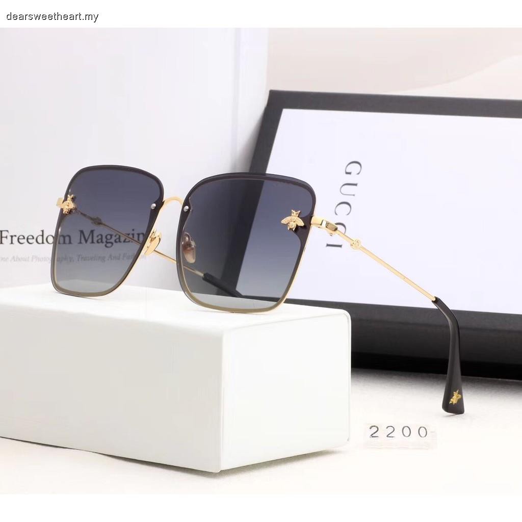 gucci square bee sunglasses