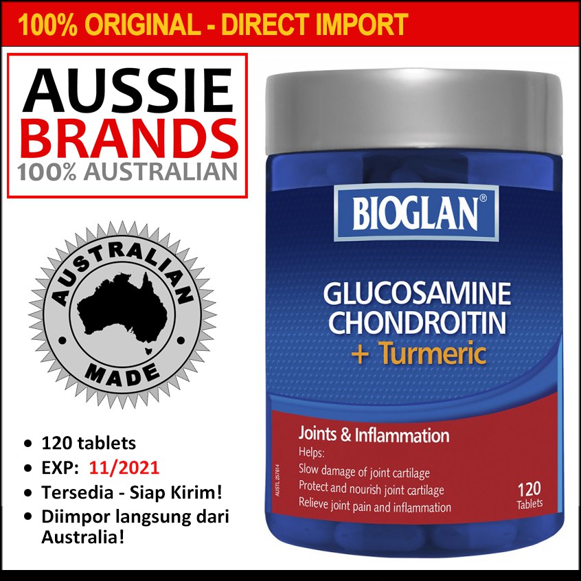 Bioglan Glucosamine Chondroitin + Turmeric 120 Tablets Shopee Malaysia