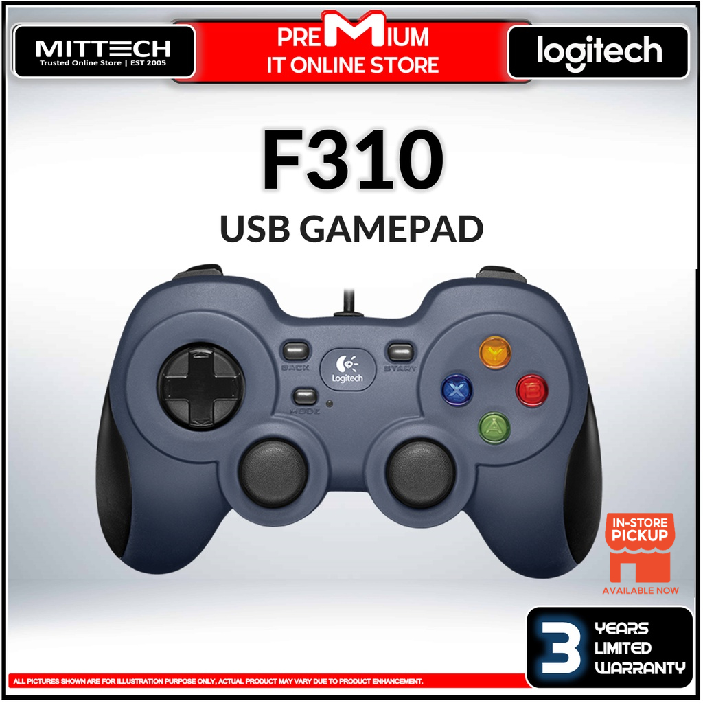 Logitech F310 USB GamePad | Four-Switch D-pad For Precise Control And ...