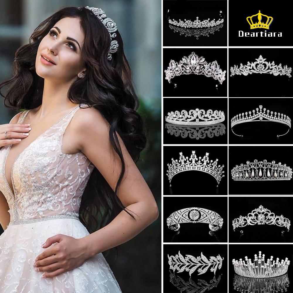 Deartiara Rhinestone Party Bridal Tiara Headband Wedding Crown Mahkota
