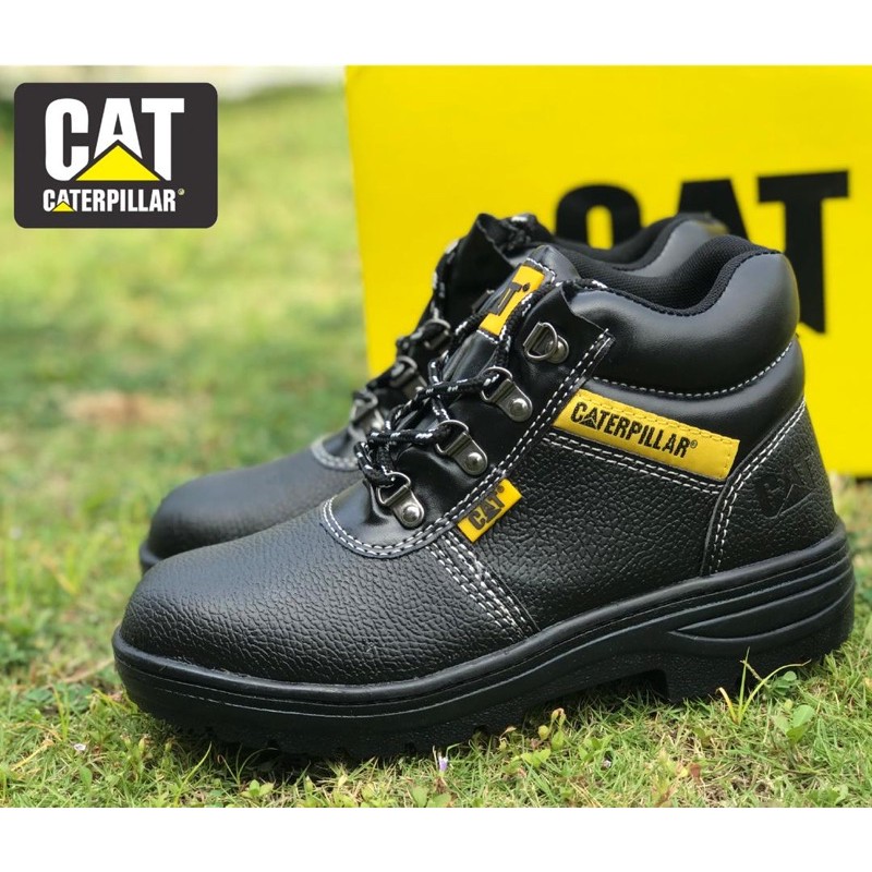 Top Caterpillar Workshop Safety Boot / Kasut Safety Shoes CAT US Teknologi Berkualiti