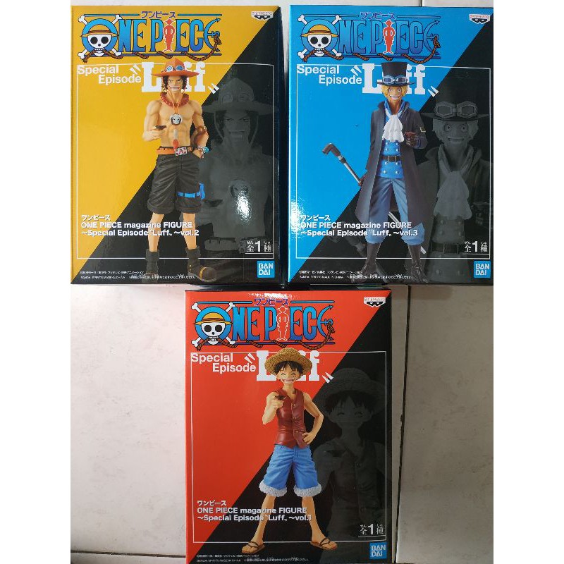 Banpresto One Piece Magazine Figure Special Episod Vol 1 Vol 2 Vol 3 Luffy Ace Sabo Shopee Malaysia